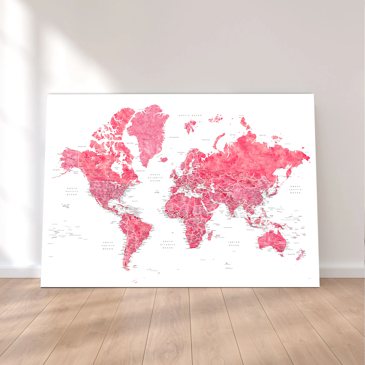 Exquisite World Map 41 Wall Art by Blursbyai