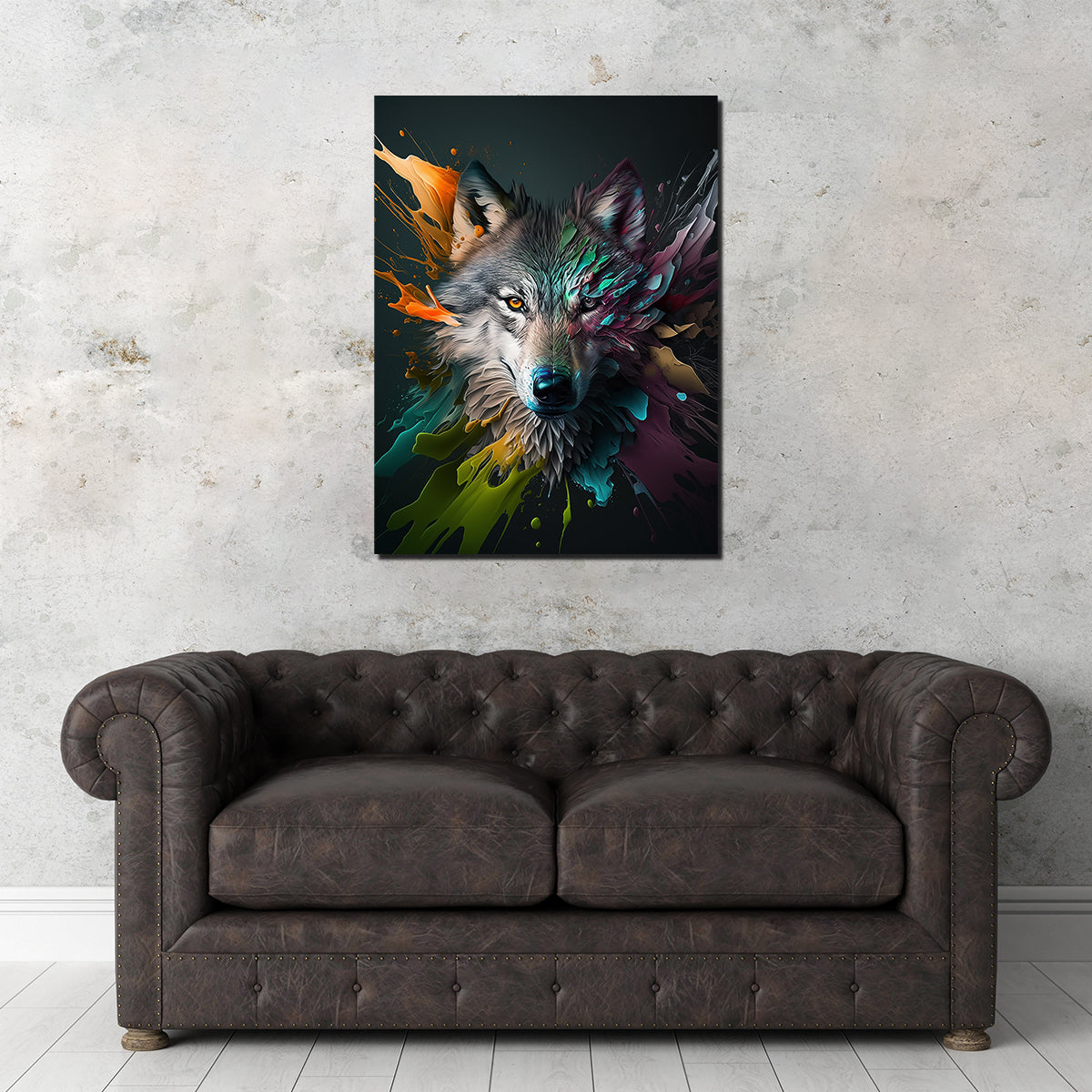 Stunning Wolf Portrait Wall Art by Jennifer Hotai