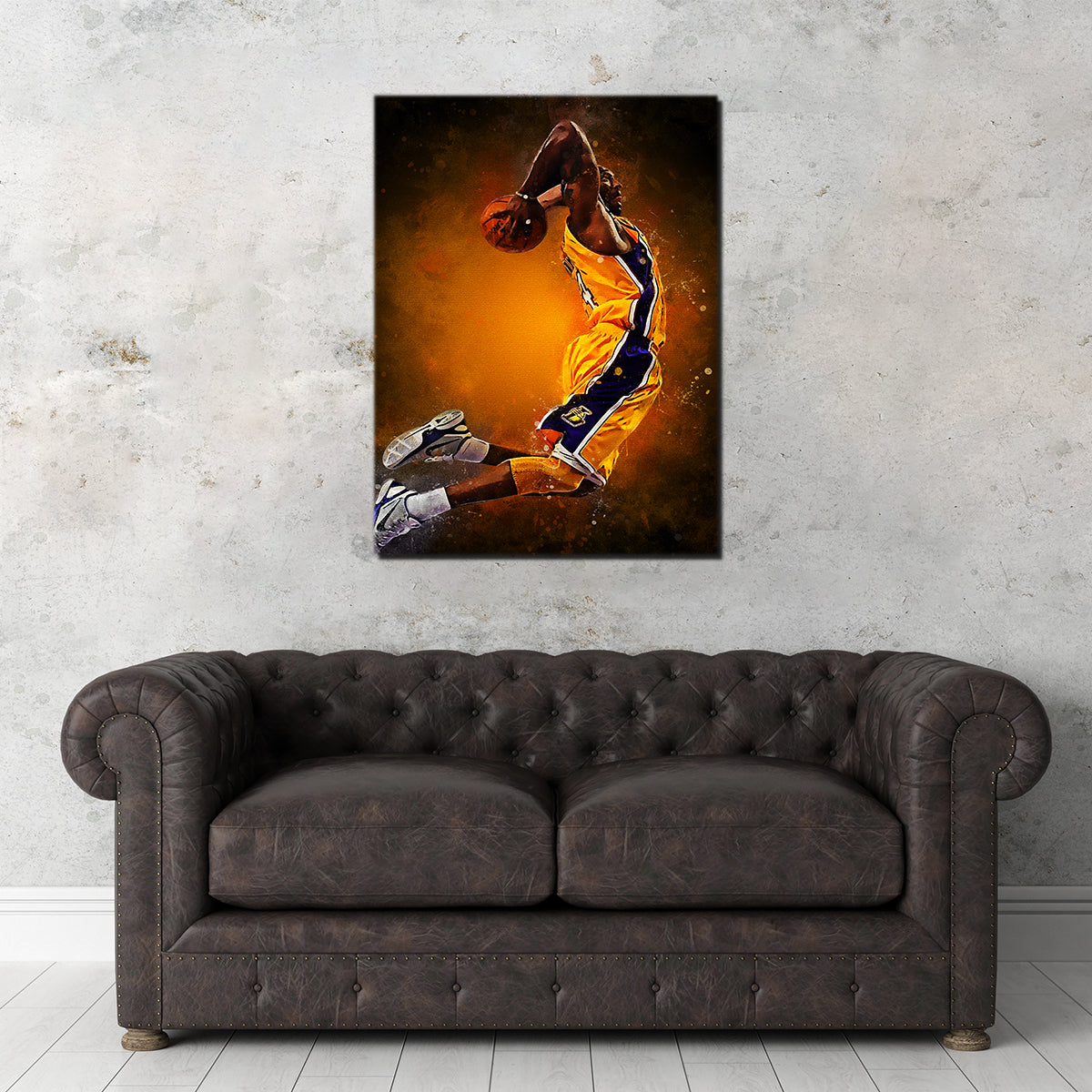 Stunning Kobe Bryant Painting Wall Art for Home Decor