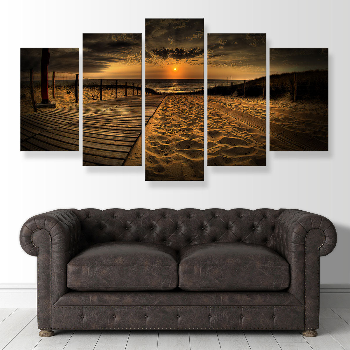 Gorgeous Sunset Beach Wall Art for Stunning Home Decor
