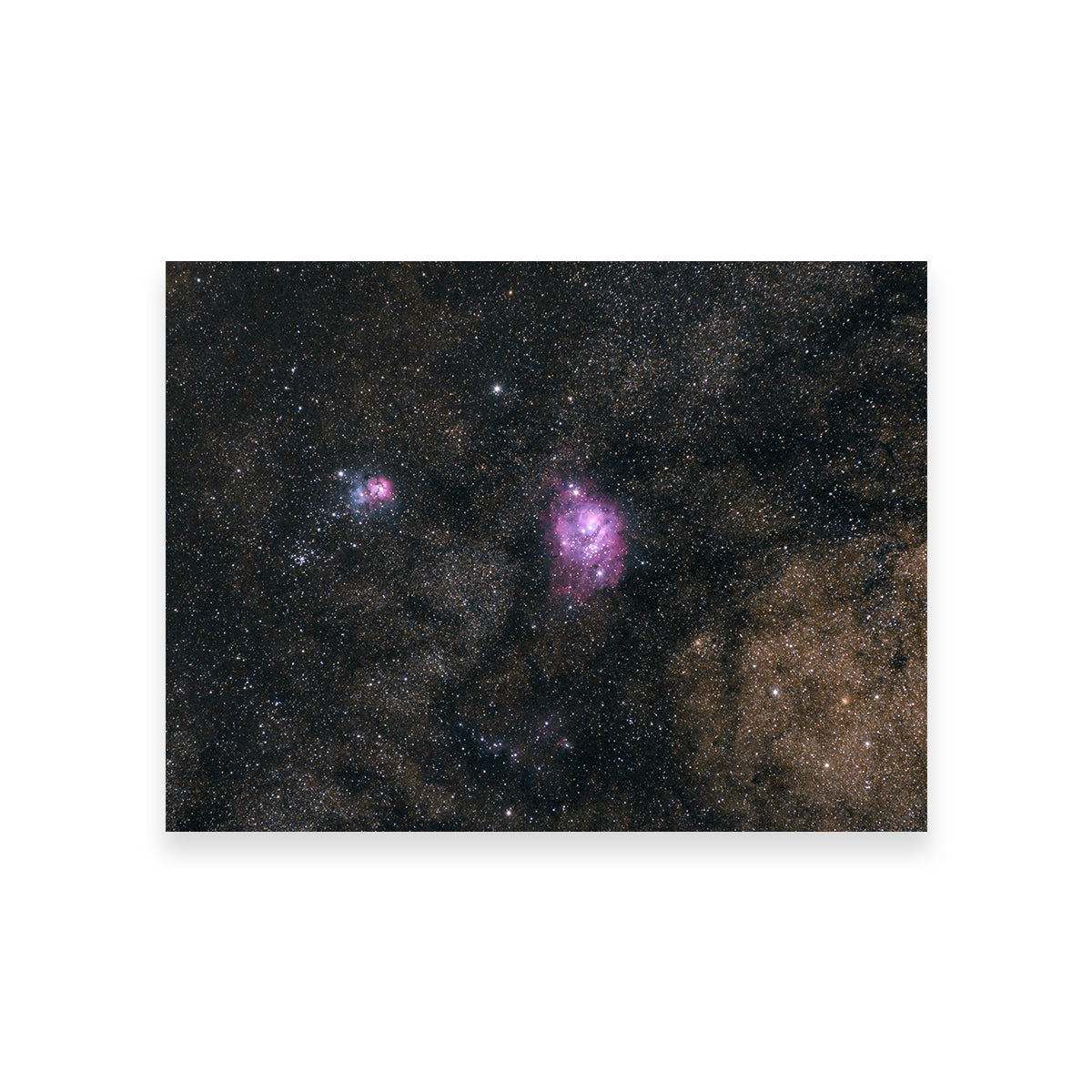 Stunning Lagoon and Trifid Nebula Wall Art by Sofia Leite Fonseca