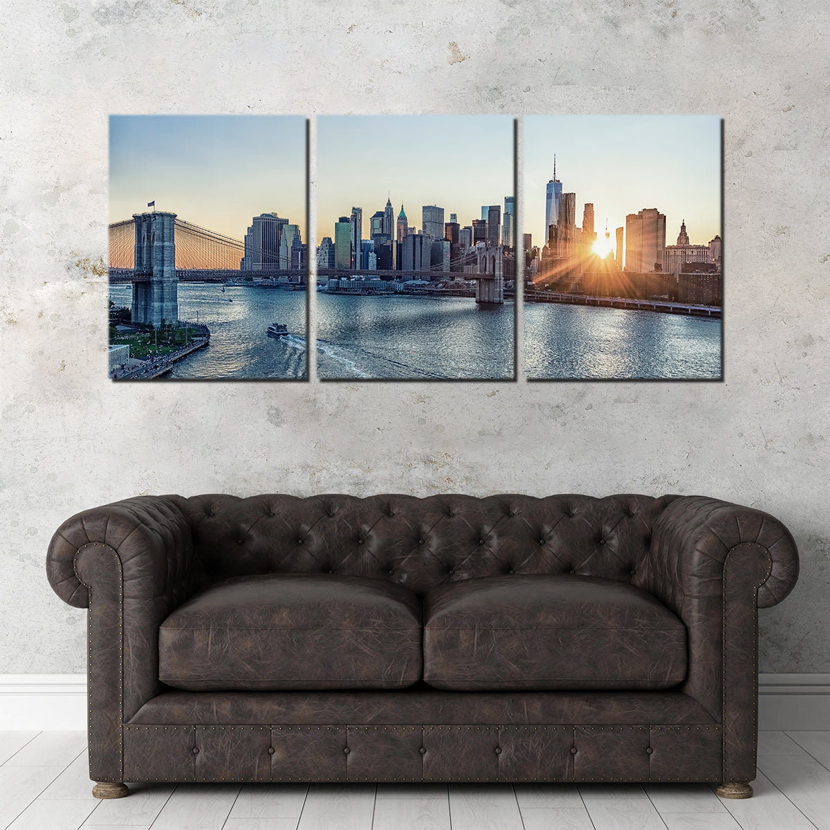 Stunning Sunset In New York Wall Art for Home Decor