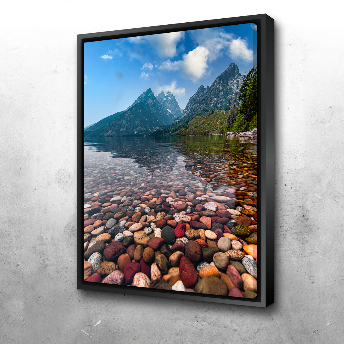 Stunning Colored Pebbles Wall Art by Lucas Moore