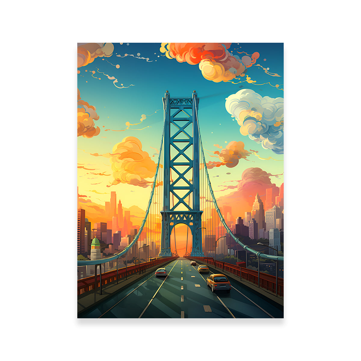 USA - Los Angeles Stunning Wall Art by Valth Graphics