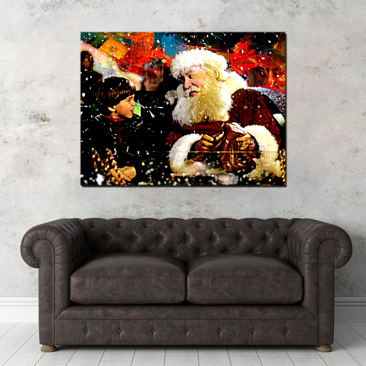 The Enchanting Santa Clause Wall Art - Ideal for Festive Decor