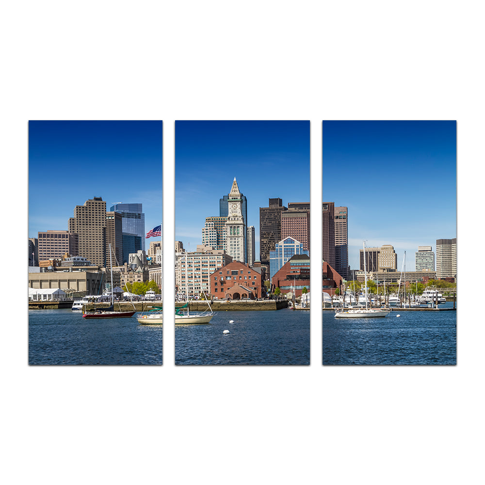 Stunning Boston Skyline North End & Financial District Wall Art by Melanie Viola