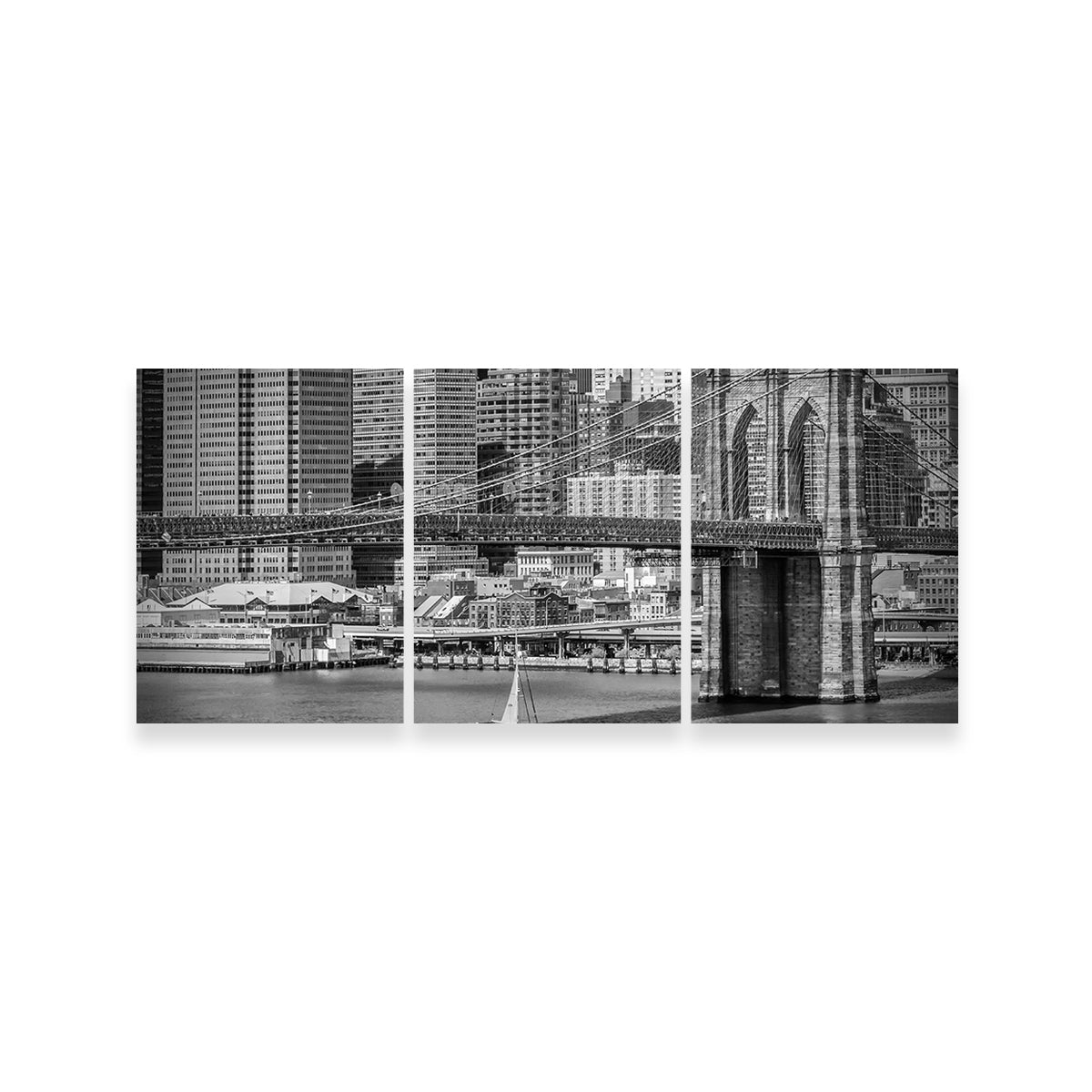 Stunning Brooklyn Bridge & Manhattan Skyline Wall Art by Melanie Viola