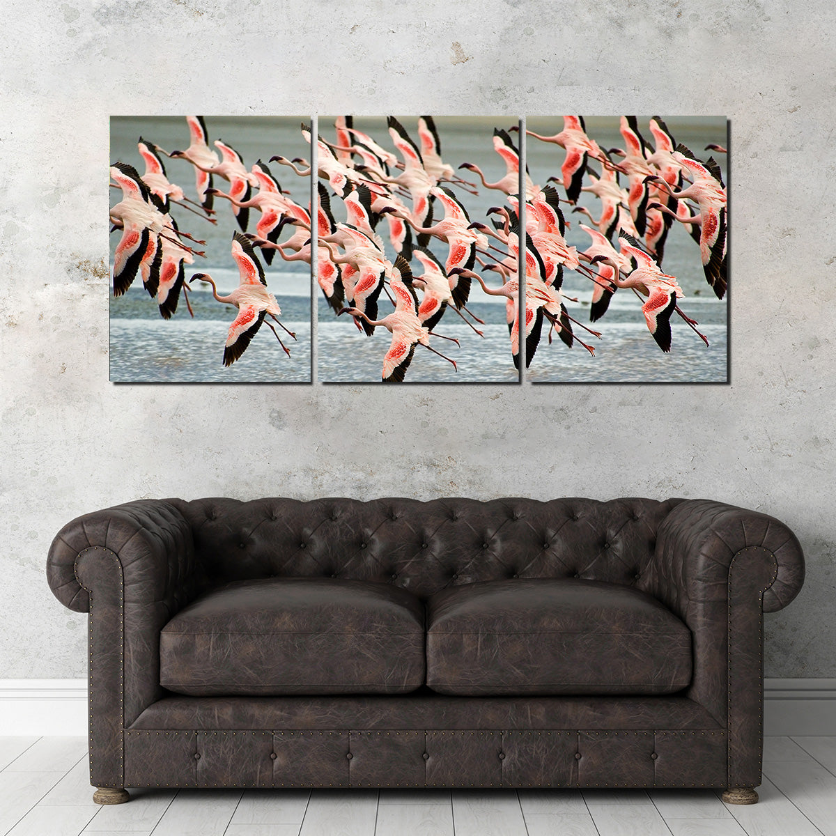 Exquisite Flamingos in Tanzania Wall Art for Your Home Decor