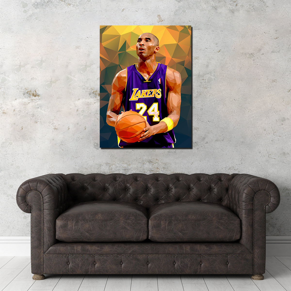 Stunning Kobe Orange Wall Art by Ralph & Laura Design