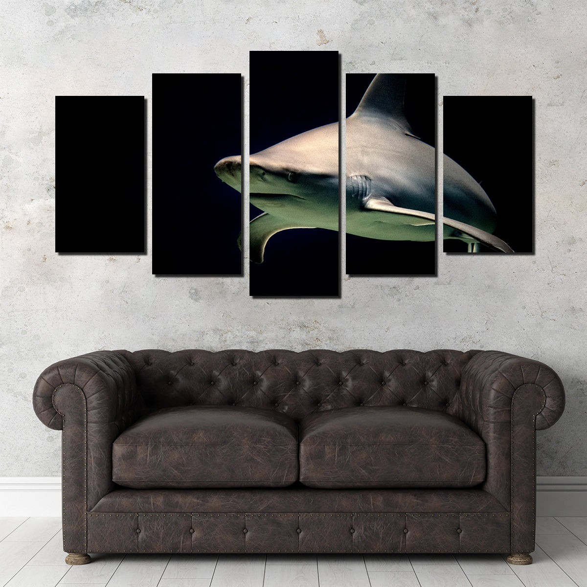 Stunning Bull Shark at Night Wall Art for Your Home Decor