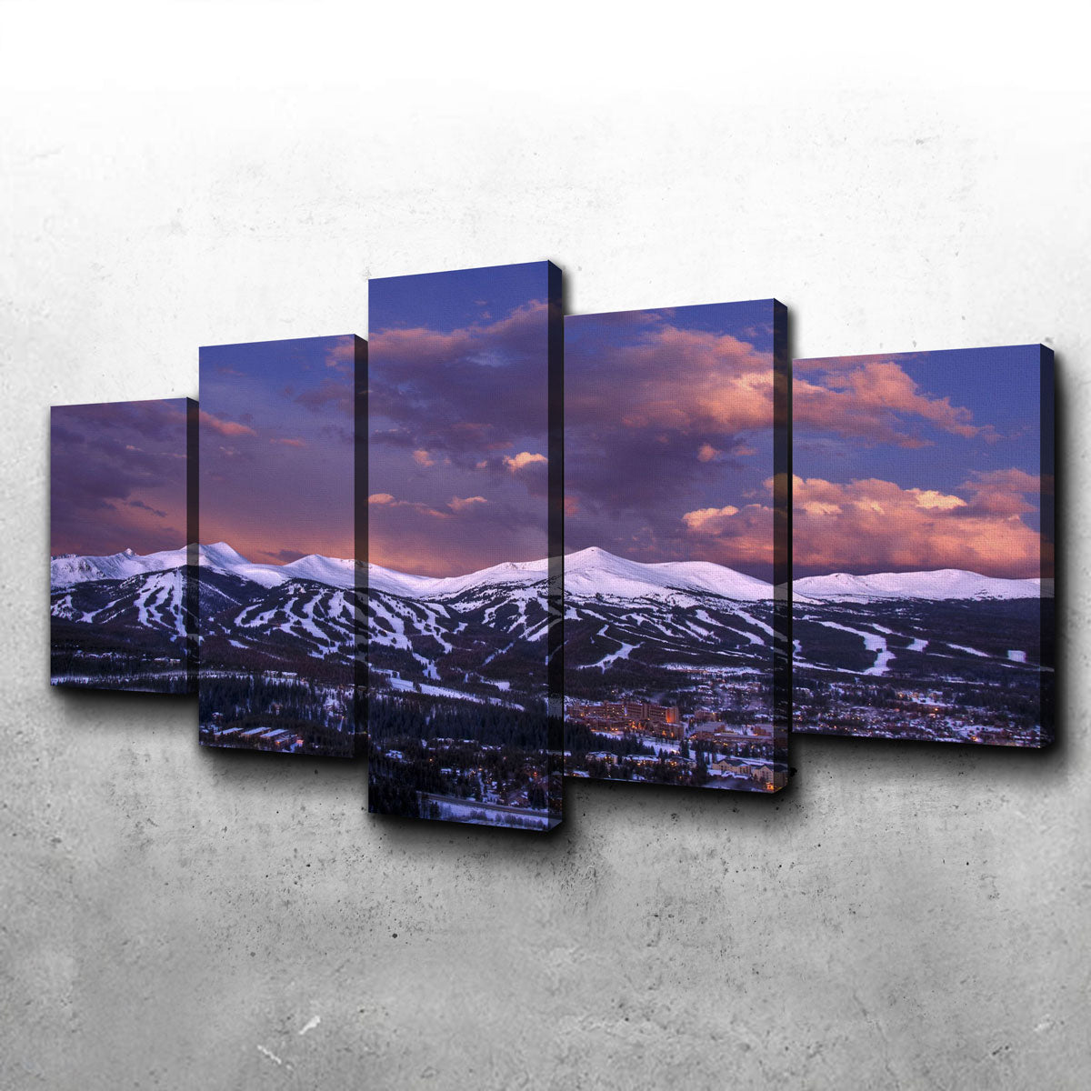 Stunning Breckenridge Wall Art - Sustainable Pine Frame & Museum Quality Canvas