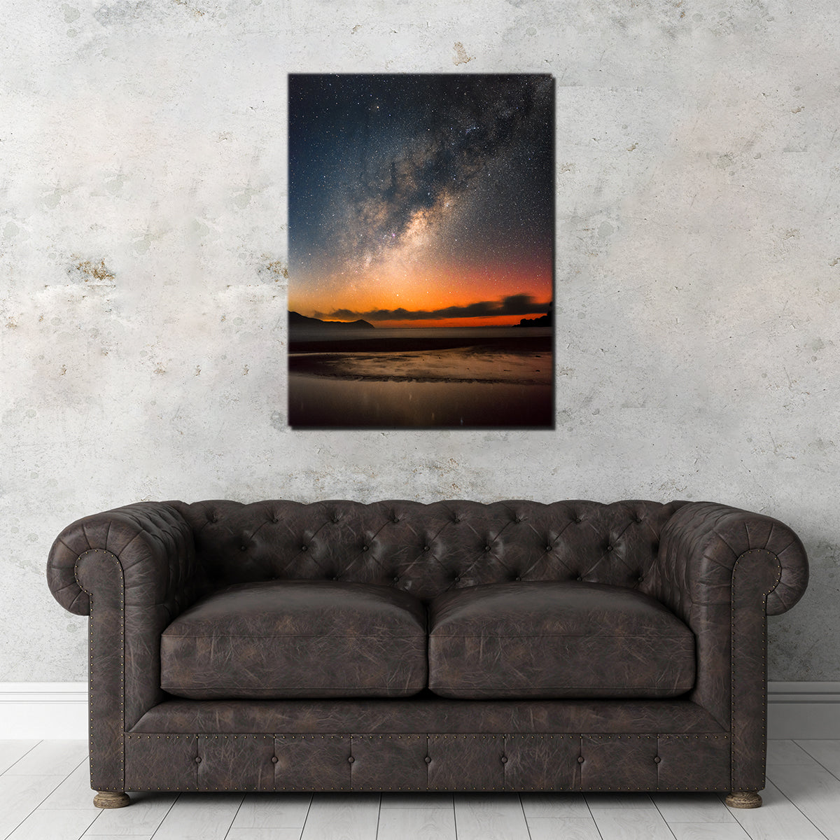Exquisite The Sea & Milky Way Wall Art by Sofia Leite Fonseca