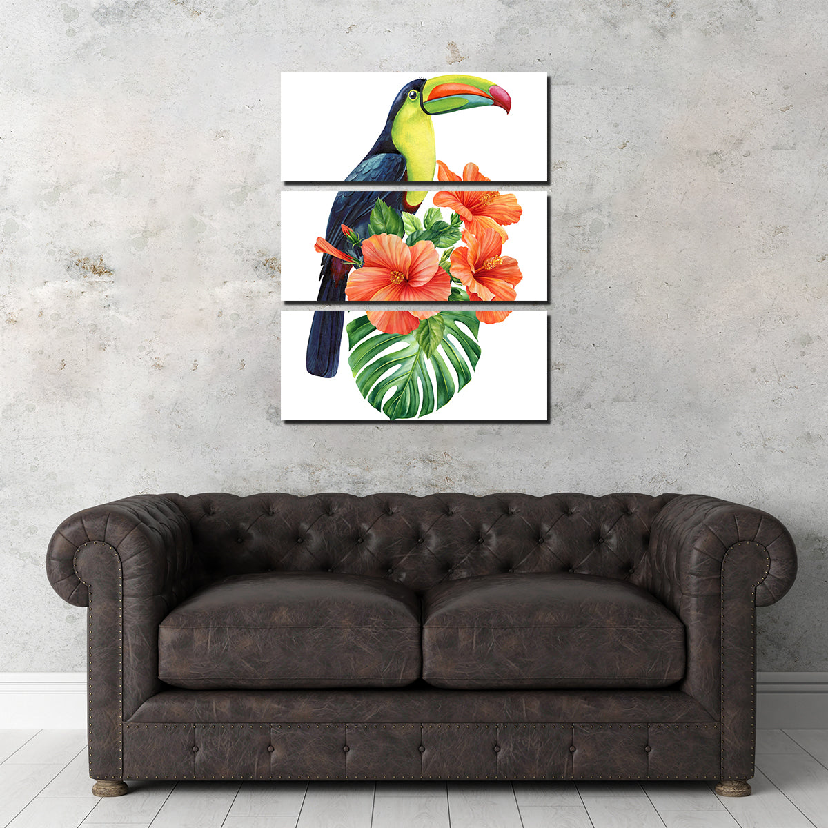 Stunning Toucan Vintage Orange Wall Art for Decorative Appeal