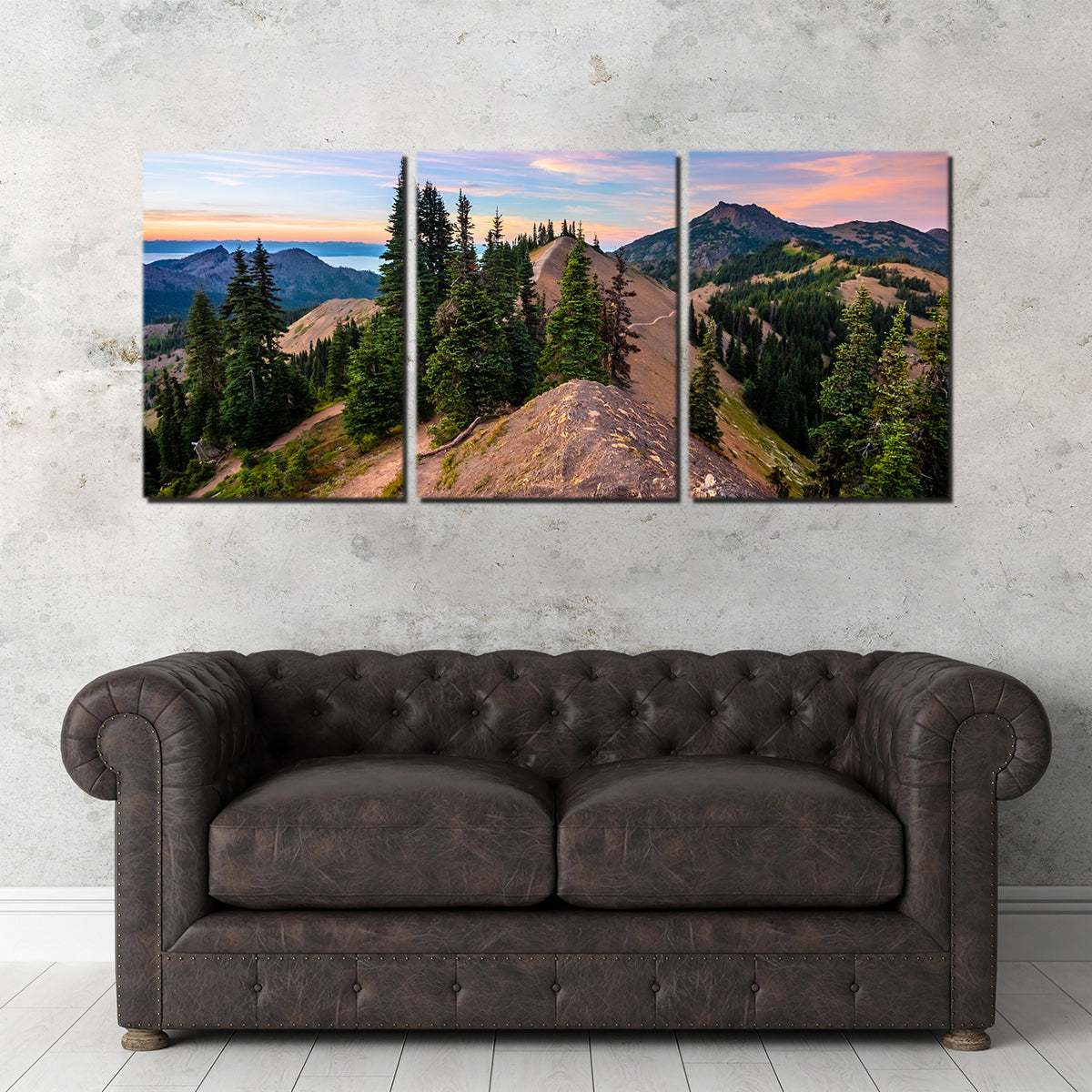 Stunning Mountaintop Sunset Wall Art by Lucas Moore