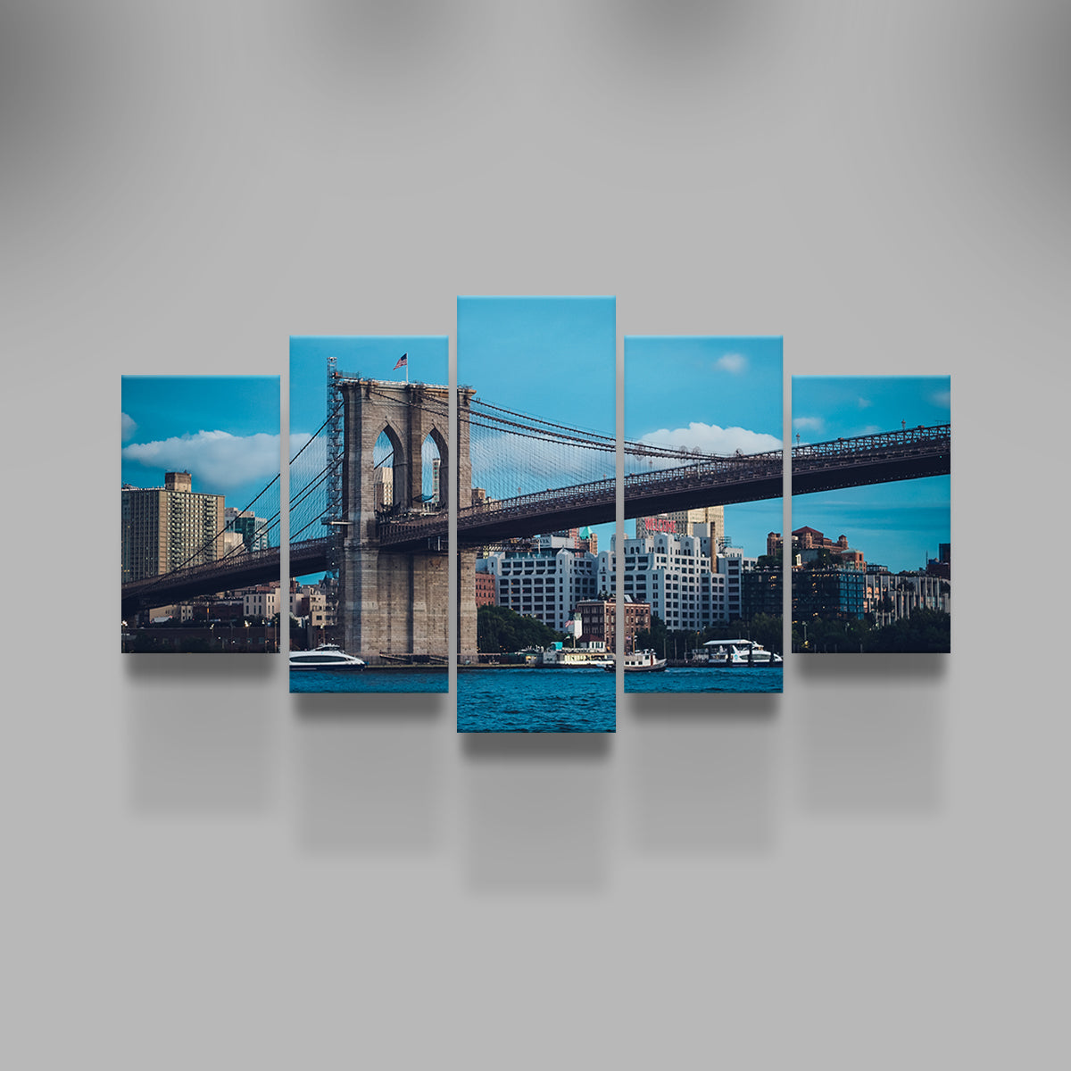 Stunning Brooklyn Bridge Blue Hour Wall Art for Your Home Decor