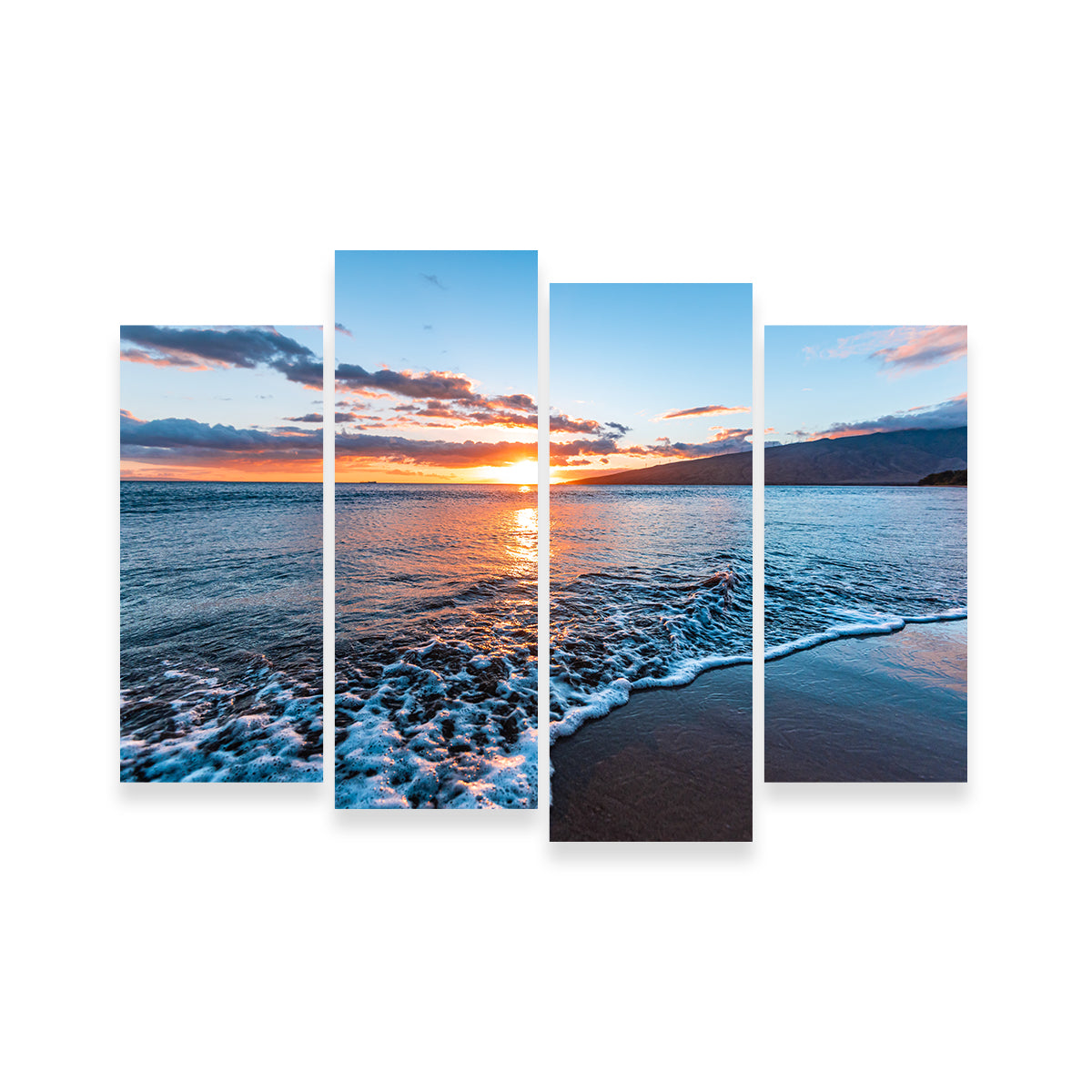 Stunning Maui Beach Sunset Wall Art by Lucas Moore
