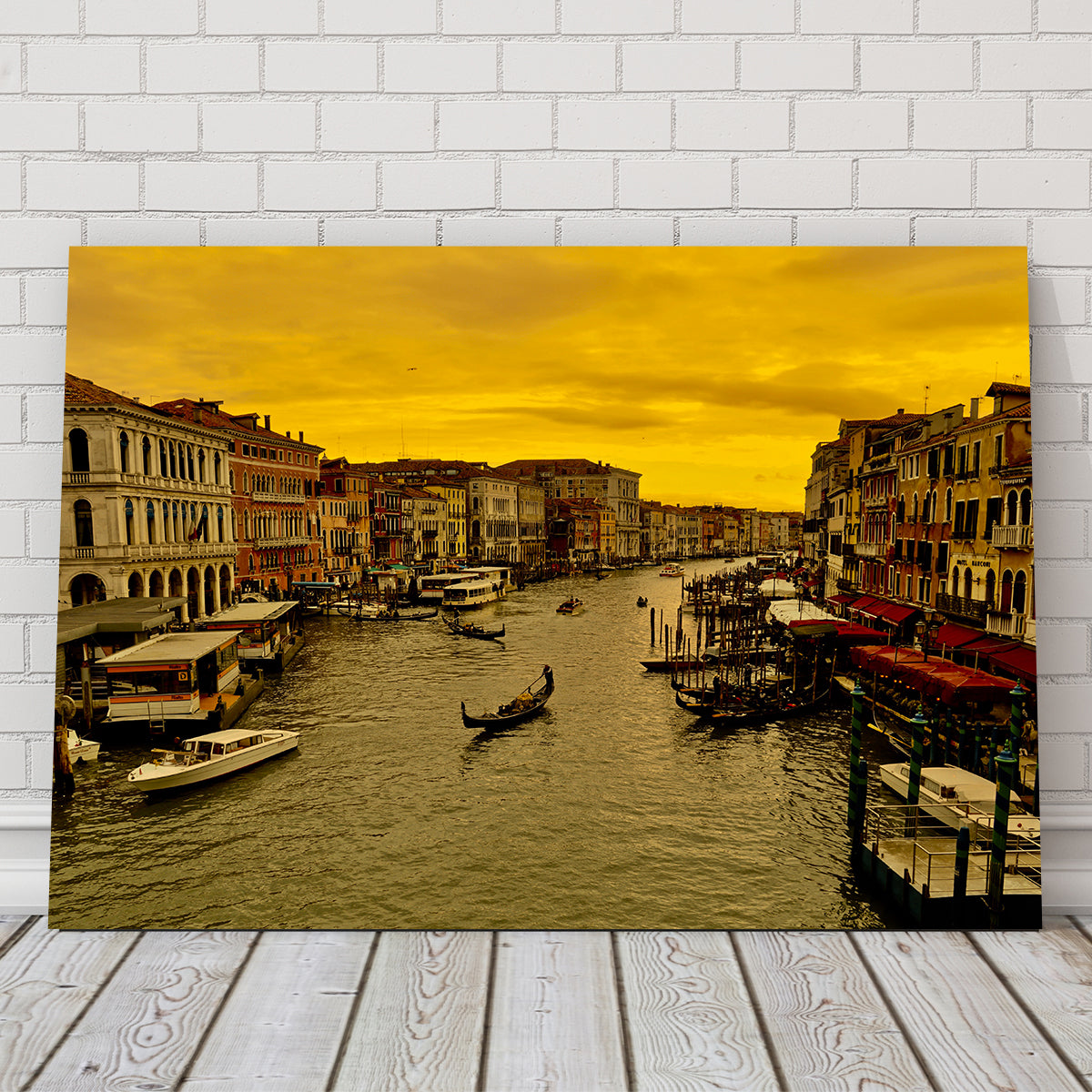 Exquisite Venice Gondola Wall Art by David Campbell