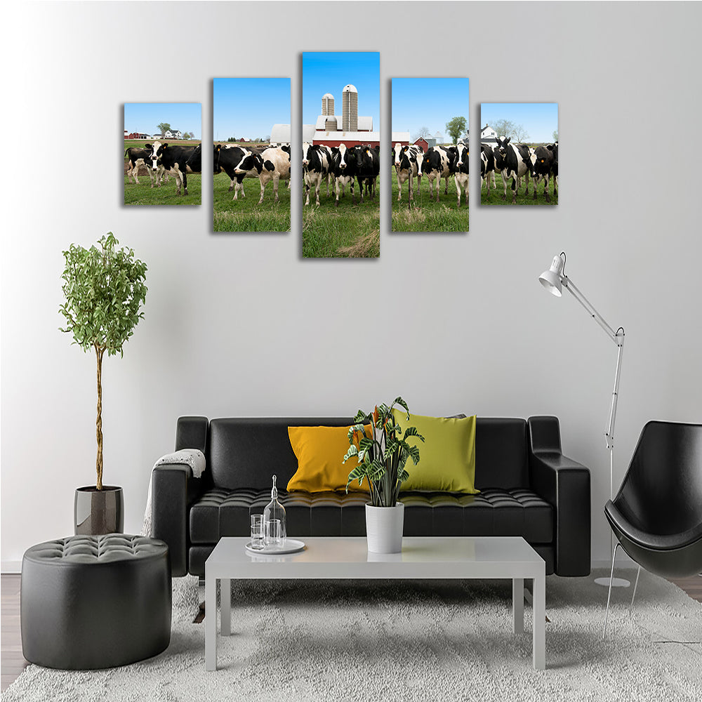 Stunning Wisconsin Dairy Cows Wall Art for Home Decor