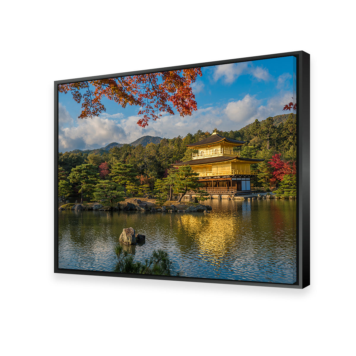Exquisite Kinkaku-ji Buddhist Temple Wall Art Print