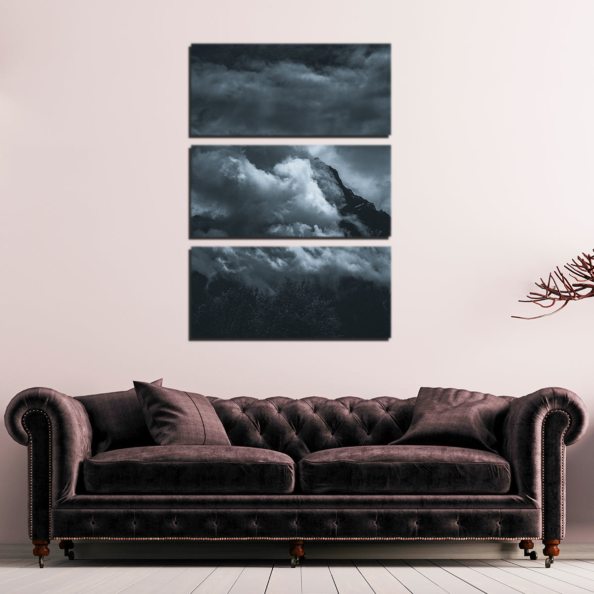 Stunning Moody Mountains Wall Art by Mike Cotton