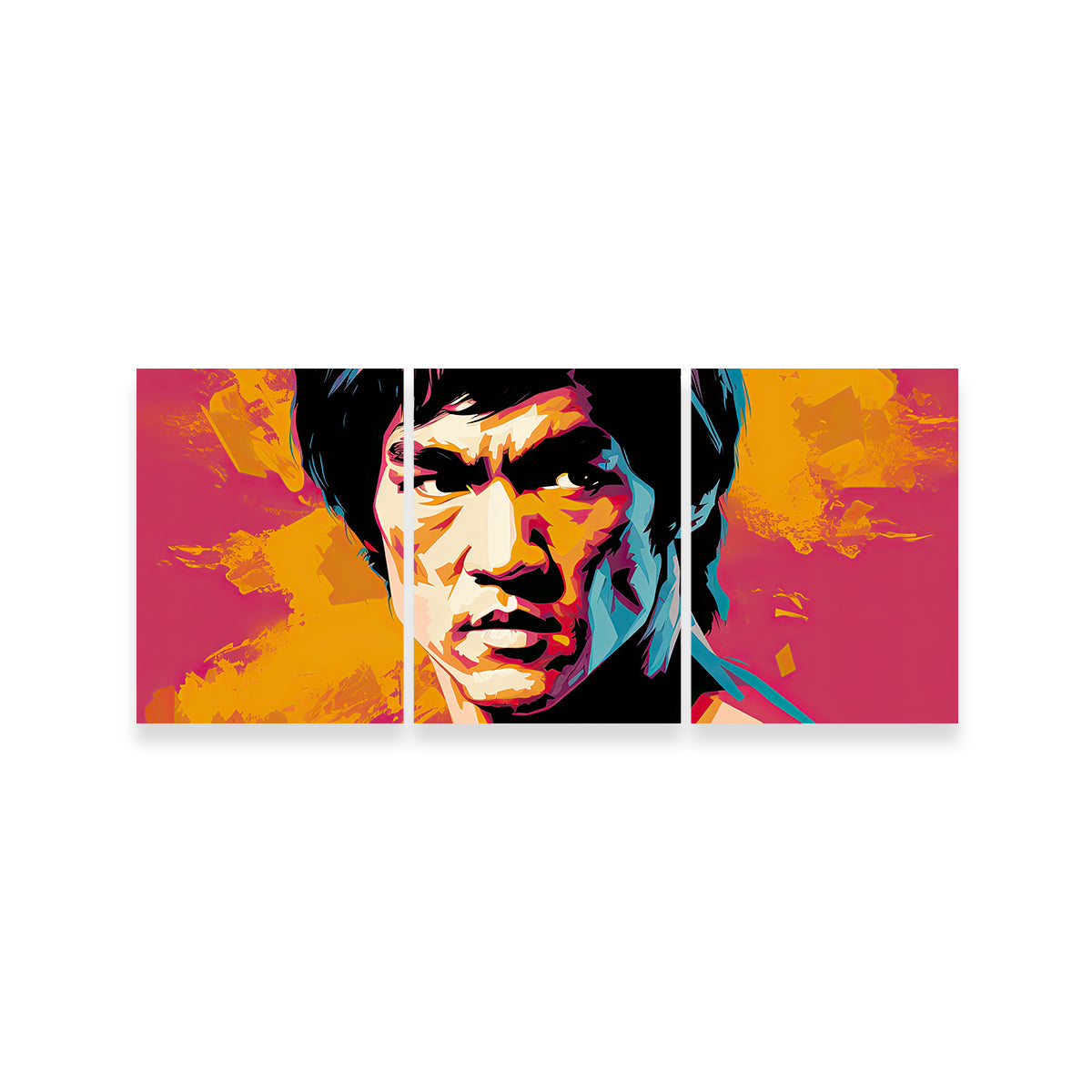 Bruce Fierce Wall Art by Ralph & Laura Design - Museum-Quality Canvas