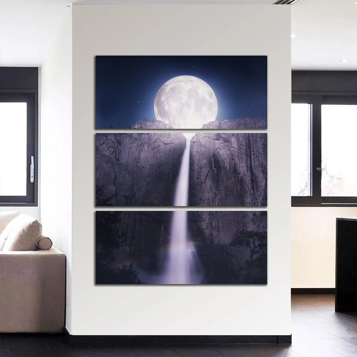 Stunning Moonfall Wall Art by Ibrahim Saifee