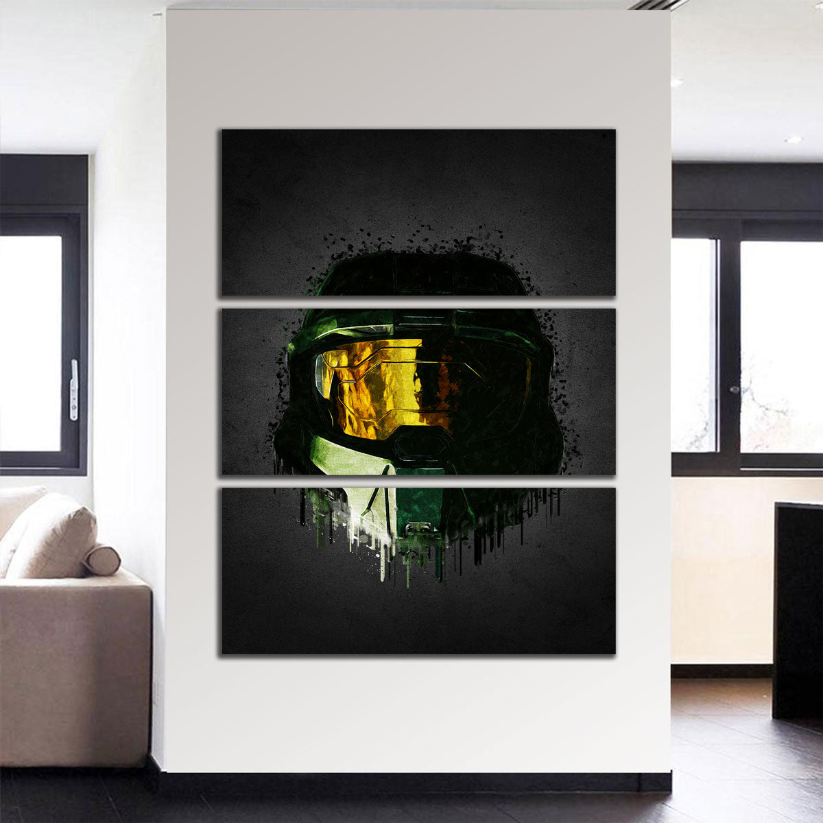 Stunning Master Chief Portrait Wall Art by Gab Fernando