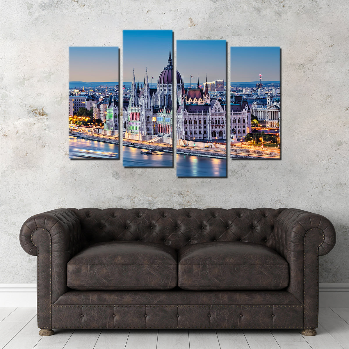 Stunning Budapest Sunset Wall Art for Home Decor