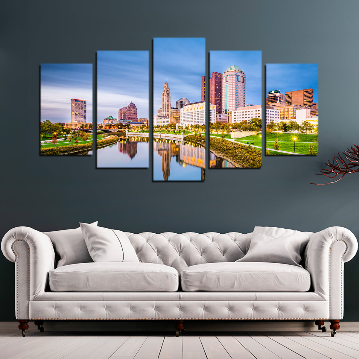 Stunning Columbus Ohio Skyline Wall Art for Home Decor