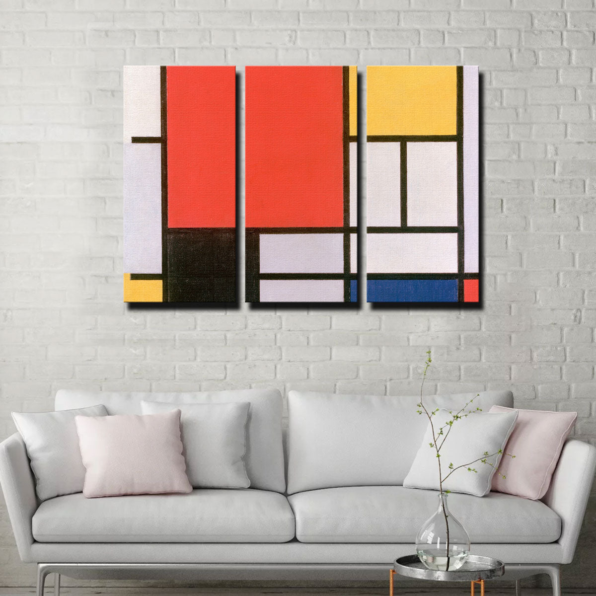 Piet Mondriaan's Composition No III Stunning Wall Art
